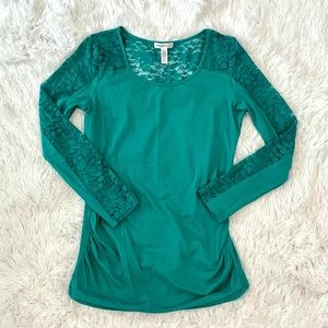 Ambience Maternity Lace Detail Top
